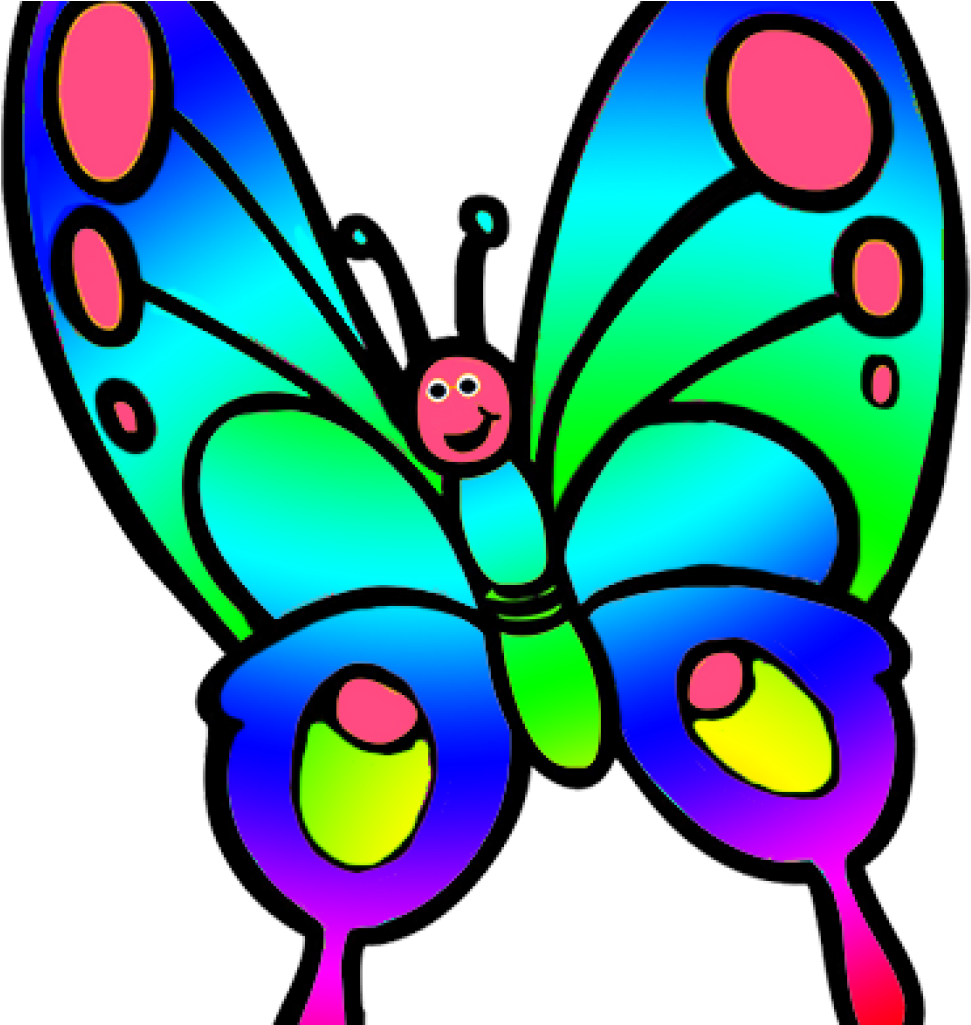 Butterfly Cliparts Butterfly Clipart Butterflys Pinterest - Butterfly To Draw Cartoon (1024x1024), Png Download