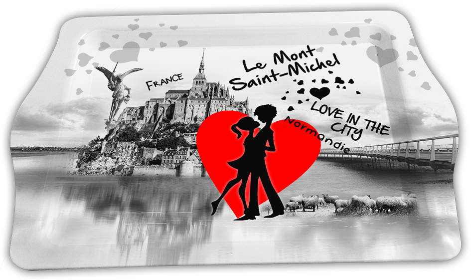 Metal Tray Couple / Heart - Noivinhos Para Convite De Casamento (945x561), Png Download