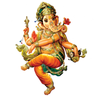 Ganesh Puja - Wish Happy Diwali Ganesha (325x380), Png Download