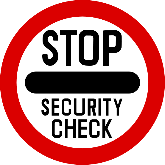 This Incident Happened A Day Before Independence Day - Stop Security Check Signage (554x554), Png Download
