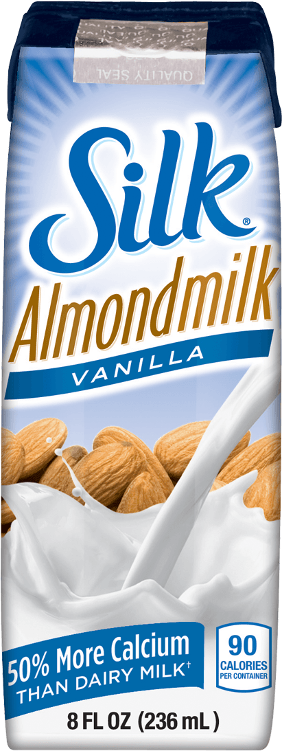 Find My Silk » - Silk Almond Milk Small Cartons (496x1130), Png Download