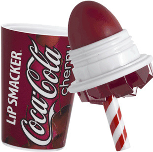 Coca-cola Cherry Cup Lip Balm - Lip Smacker Coca Cola Cherry (309x402), Png Download