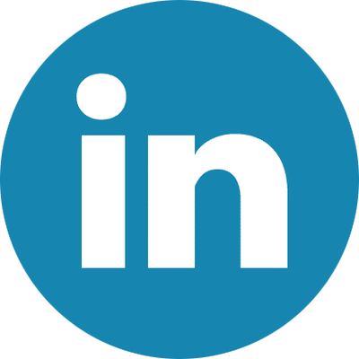 Linkedin Color Flat Round - Linked In Circle Logo (400x400), Png Download