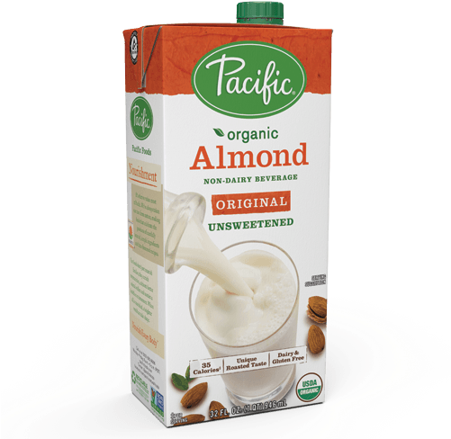Pacific Natural Foods Almond Original - Unsweetened (500x500), Png Download