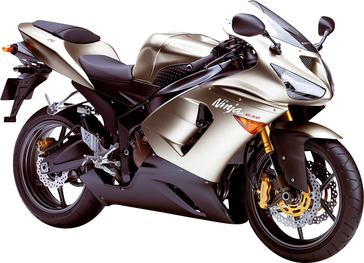 Kawasaki Ninja Zx6r 636 Superbike Png Image - Super Bike Png Hd (500x366), Png Download