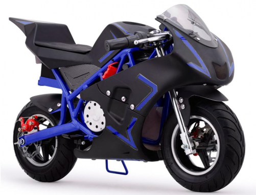 Mototec Cali 36v Electric Pocket Bike, As Shown (500x500), Png Download