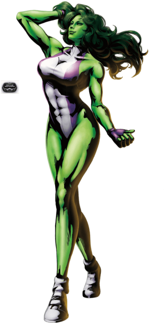 Free Png She Hulk Png Images Transparent - Marvel Vs Capcom 3 She (480x679), Png Download