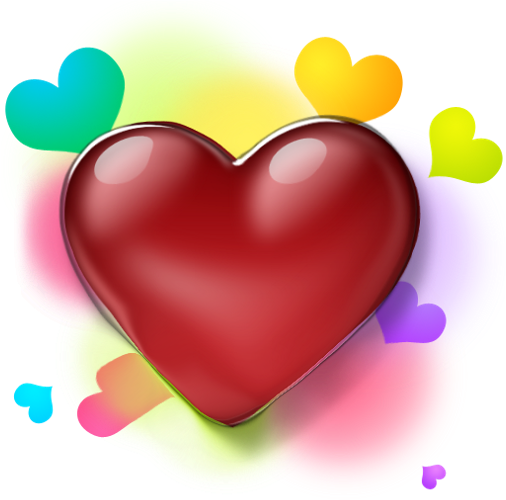 Heart Png Icon 3d (1024x1024), Png Download