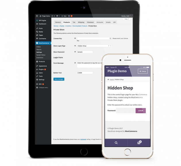 Woocommerce Members-only Plugin - Woocommerce (630x577), Png Download