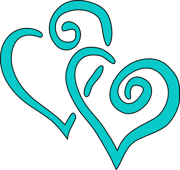 Heart Clipart 2 By Casesj - Teal Heart Clip Art (600x567), Png Download