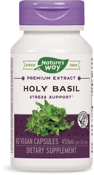 15493 - Holy Basil - Nature's Way Horny Goat Weed Standardized - 60 Capsules (325x600), Png Download