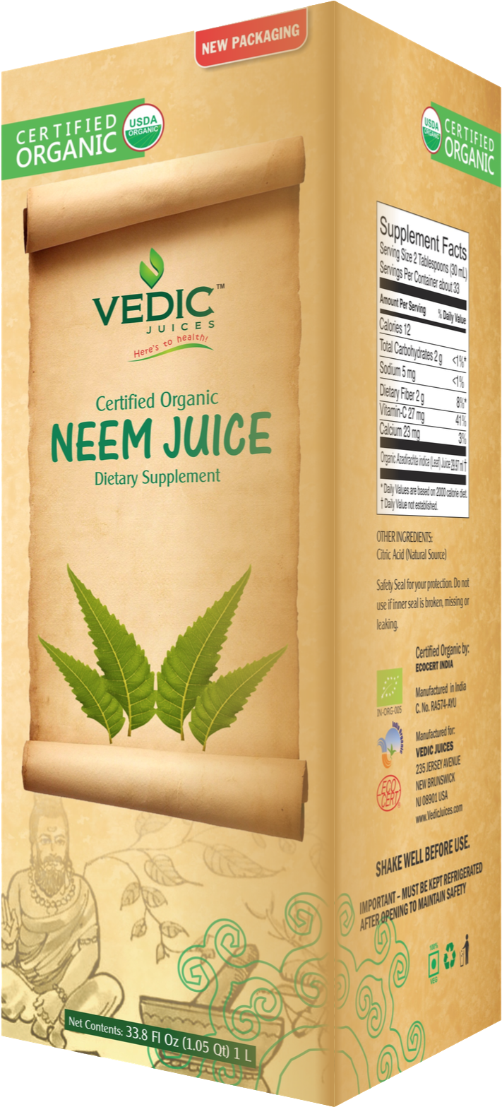 Organic Neem Juice - Vedic Sugar Balance Juice 500ml (724x1578), Png Download