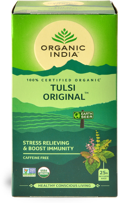 Become A Stockist - Organic India Green Tea Bags (570x708), Png Download