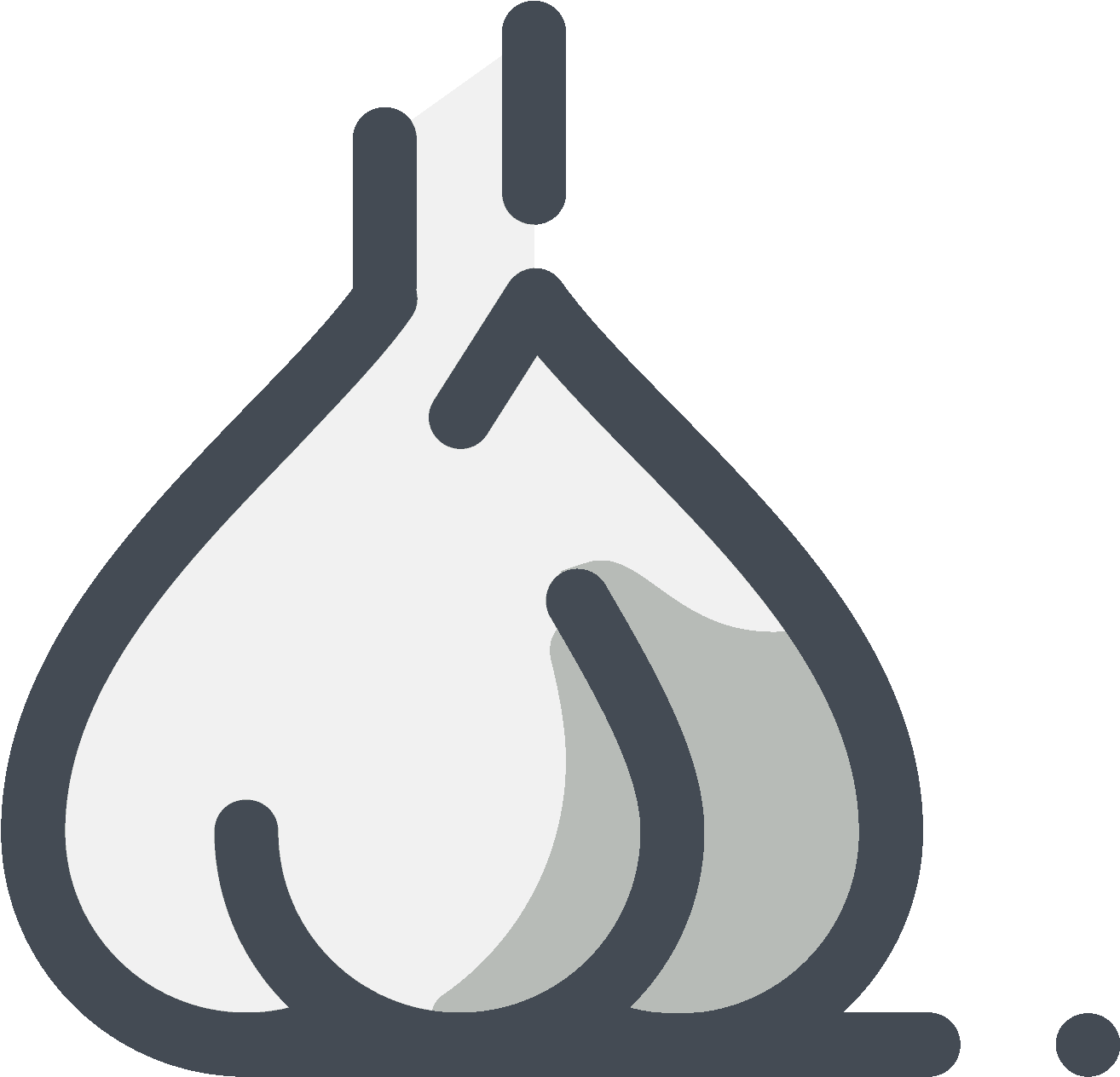 White Garlic Icon - Garlic Icon (1600x1600), Png Download