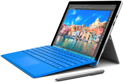 2 In 1 Pc Microsoft Surface Pro - Microsoft Surface Pro 5 Png (424x329), Png Download