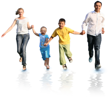 Free Download Family Png - Logo Family With Dream House (375x338), Png Download