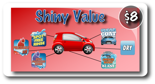 Shiny Value Touch Free Wash - City Car (601x327), Png Download