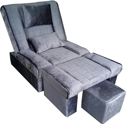 Mula-09 Fabric Adjustable Reclining Foot Massage Sofa - Chair (640x480), Png Download
