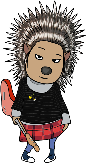 Mike Rosita Johnny Ash - Porcupine Girl From Sing (359x669), Png Download