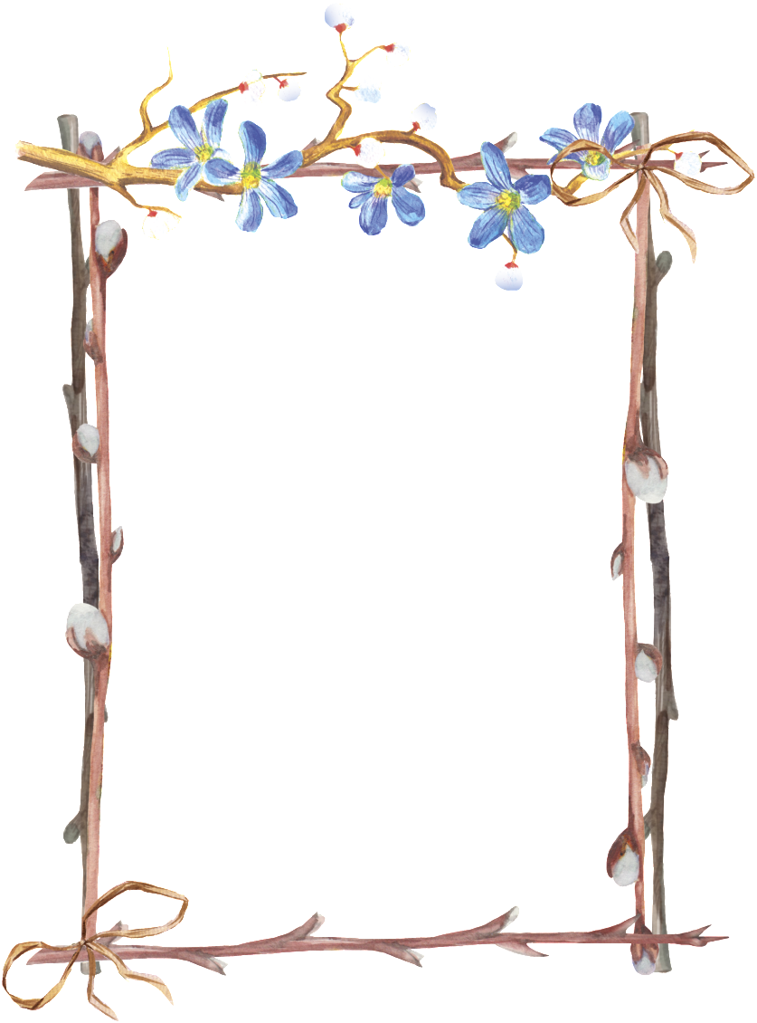 Flower Border Png - Borda Com Flores Fundo Transparente (1024x1223), Png Download