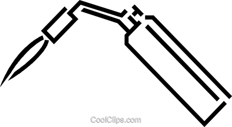 Blow Torch Royalty Free Vector Clip Art Illustration - Blow Torch Transparent Background (480x262), Png Download