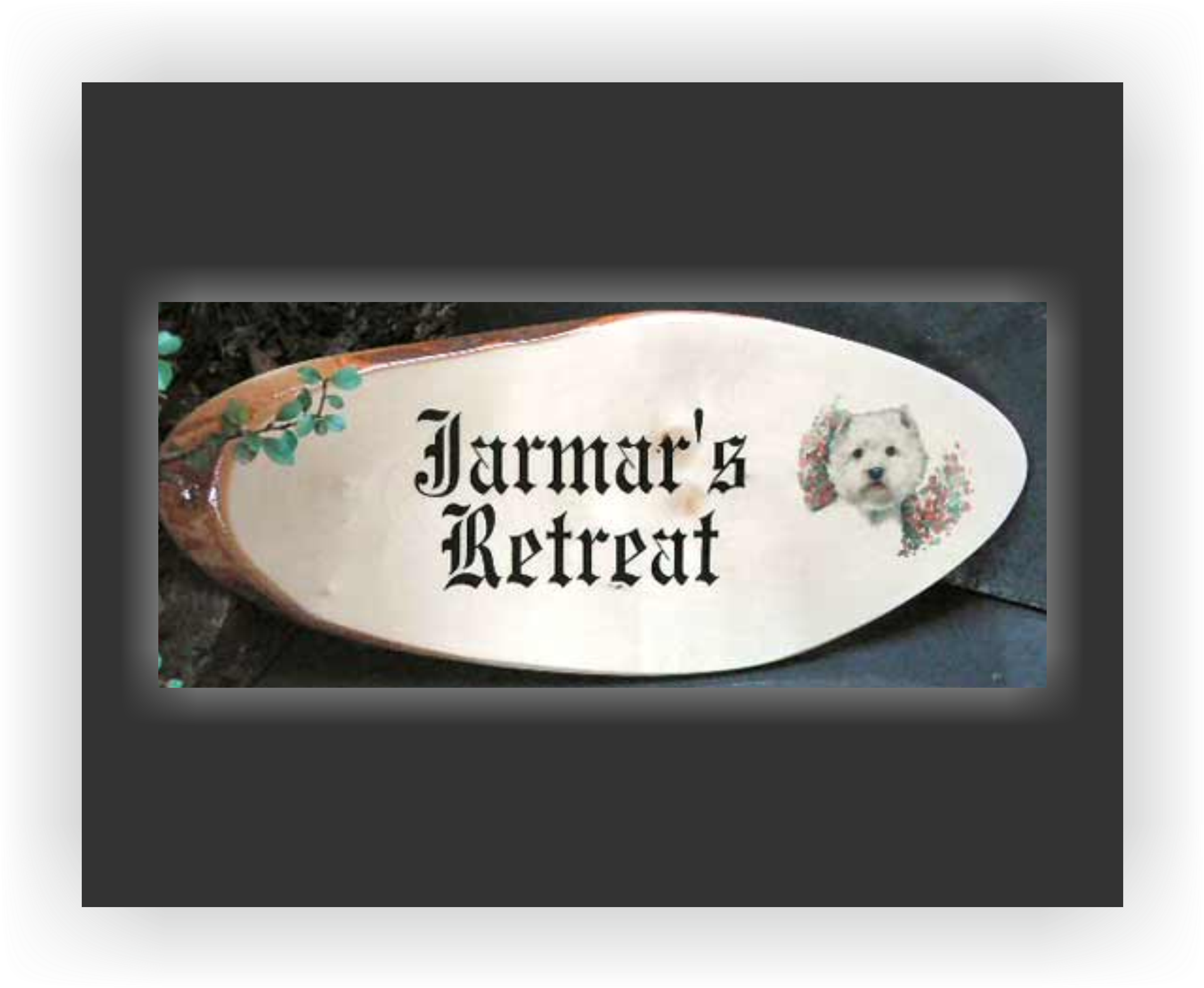 Wooden House Signs 9" - Old English Font (2562x2102), Png Download