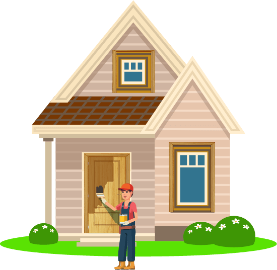 Top House Wood Painting And Polishing Services In Pune - Paint House (550x537), Png Download