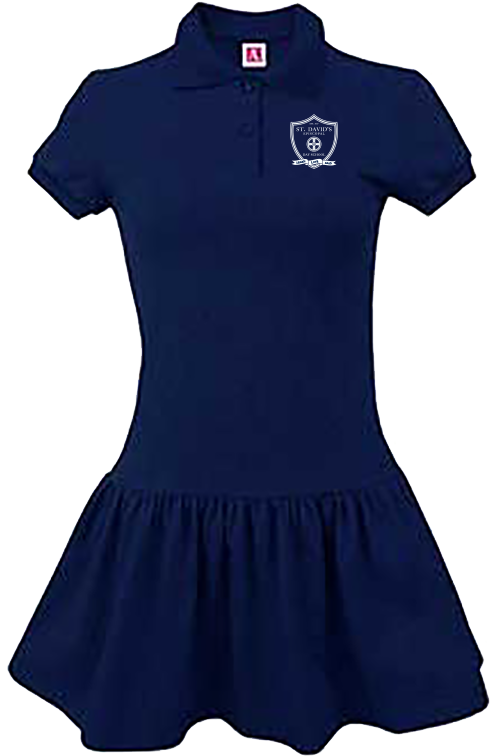 Sdeds Girls Jersey Knit Dress - Polo Shirt (521x800), Png Download