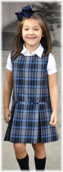 Mary's Grade School Students Adhere To A Formal Dress - School (220x596), Png Download