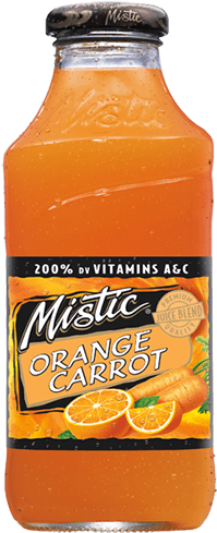 Mistic Orange Carrot Juice Drink (250x500), Png Download
