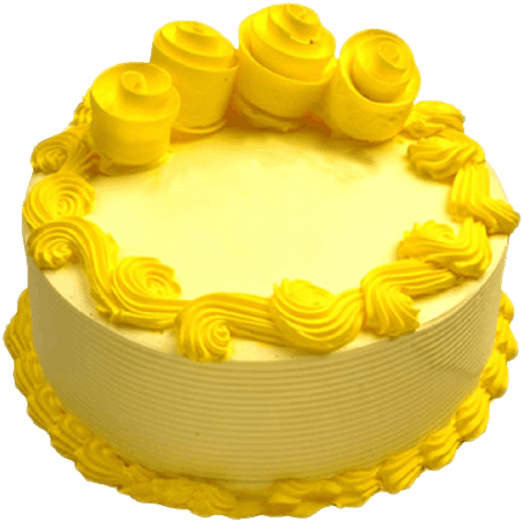 Yellow Birthday Cake - Birthday Cake Yellow Color (829x578), Png Download
