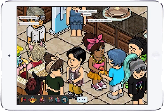 Habbo Ipad Mini (593x408), Png Download