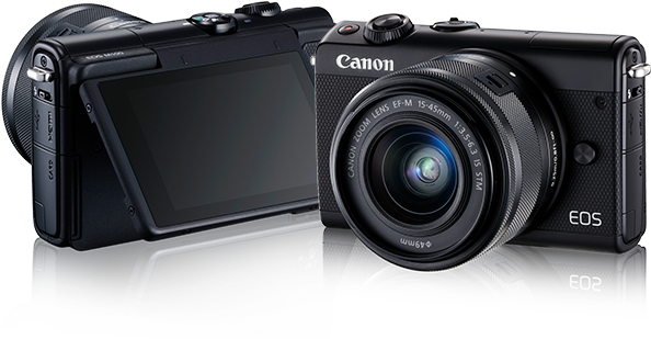 The Power Of An Eos Camera, Simplified - Canon Eos M100 With Ef M 15 45mm (606x308), Png Download