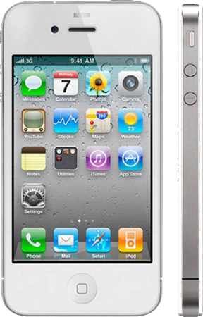 Apple Iphone 4s White 512mb 8gb - Apple Mobiles Price List (288x450), Png Download