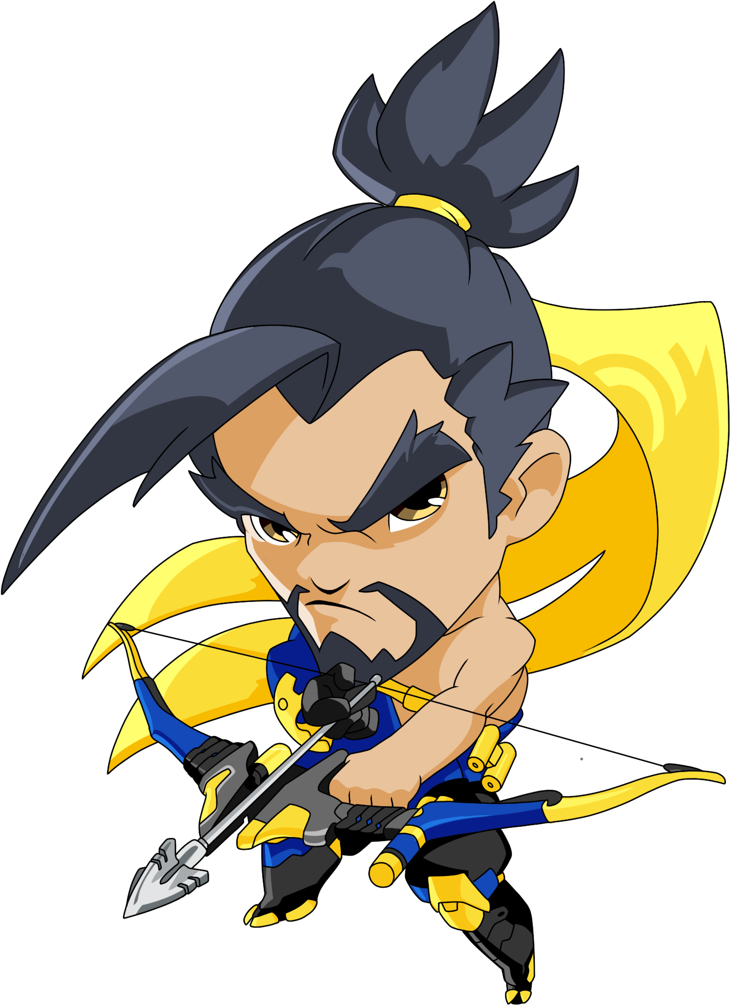Load 3 More Imagesgrid View - Overwatch Hanzo Spray (2048x2048), Png Download