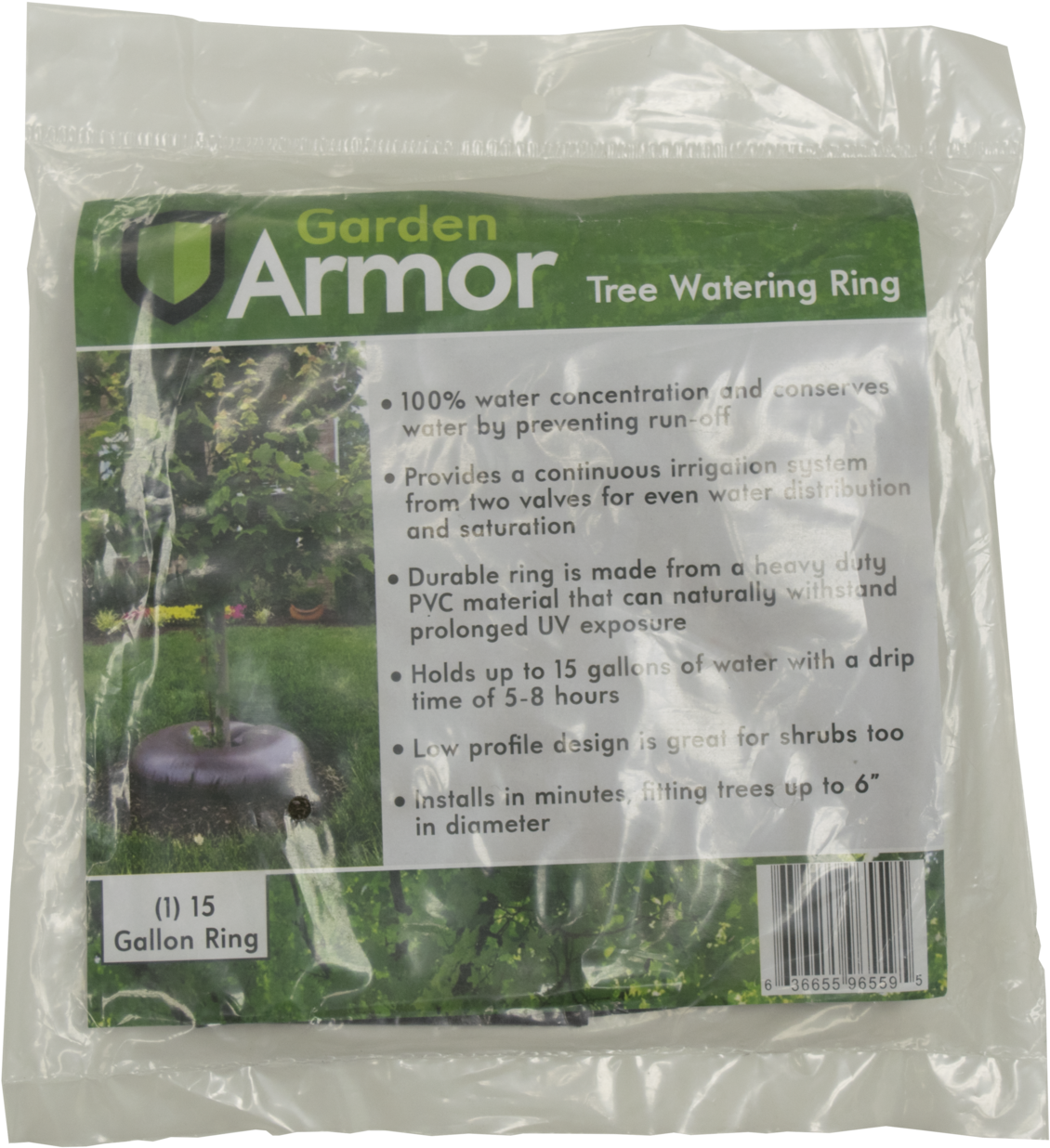 Garden Armor Tree Watering Ring - Garden Armor 15 Gallon Slow-release Tree Watering Ring (1400x1281), Png Download