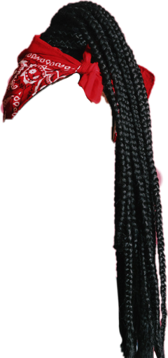 Cabelo Turbante Trancinhas Dreads Hair - Hair (240x510), Png Download