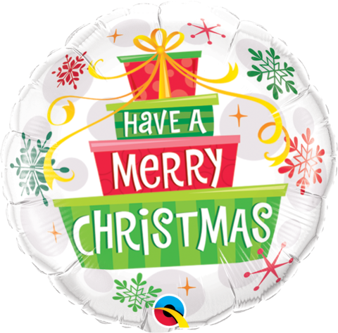 Christmas Balloon - 18" Have A Merry Christmas Foil Balloon (480x474), Png Download