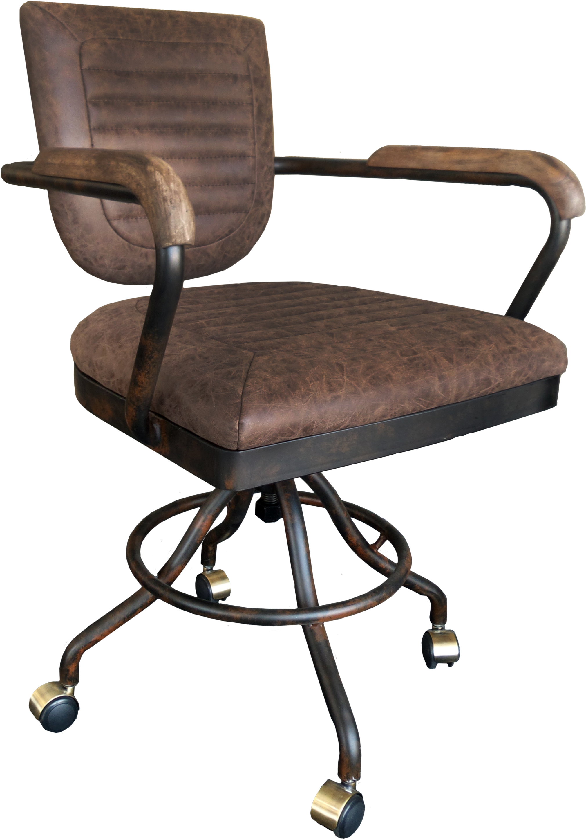 Industrial Style Office Chair - Urban 9-5 Mid-back Desk Chair, Grey Npc09 (3072x4096), Png Download