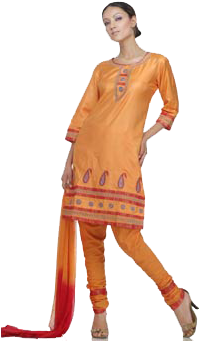 Churidar Salwar Kameez Is Very Popular At That Time - Shalwar Kameez (350x350), Png Download