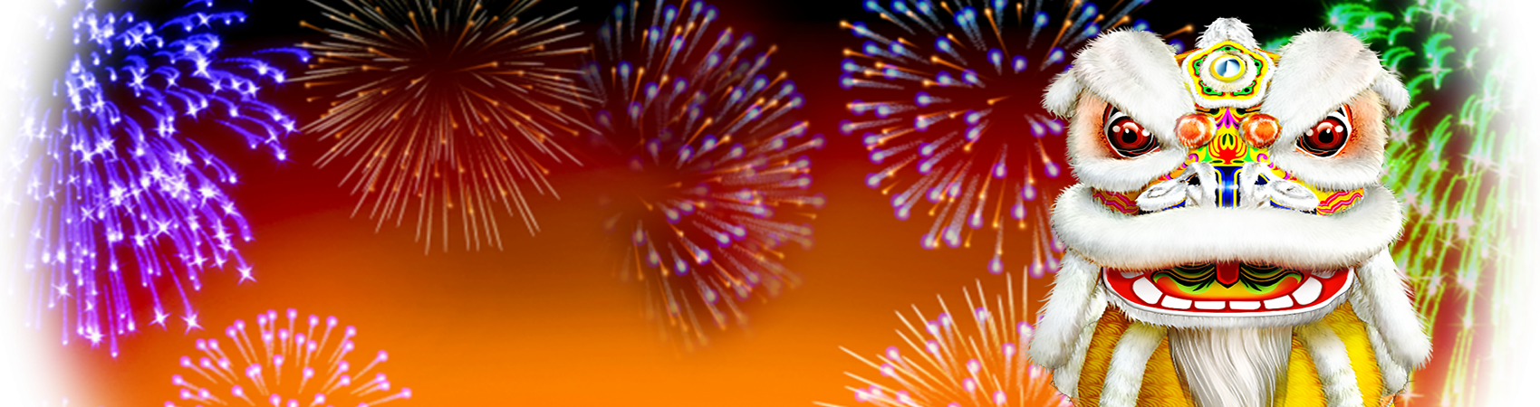 Eh Fortune Festival Layout-site - Fireworks (1700x450), Png Download