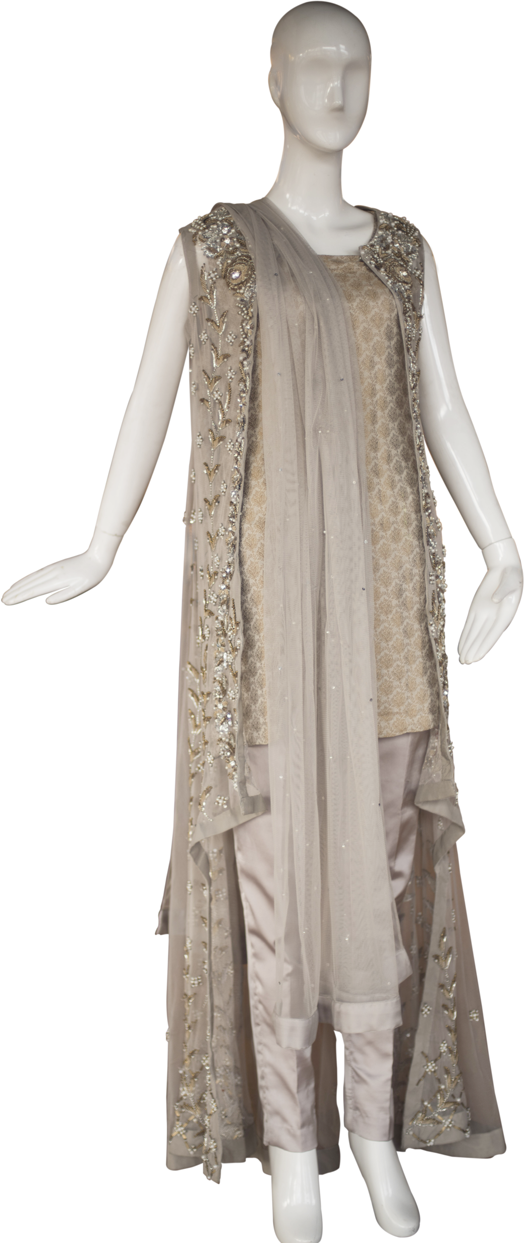 Golden Salwar Kameez (1655x2480), Png Download