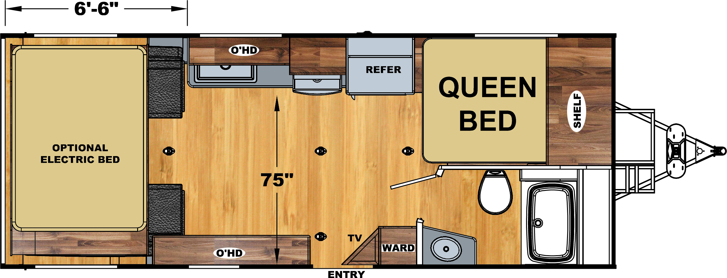 19fb-le - Floor Plan (2359x903), Png Download