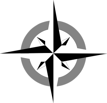 Map Cartography Compass Compass Rose Wind - Free Vector Compass (353x340), Png Download
