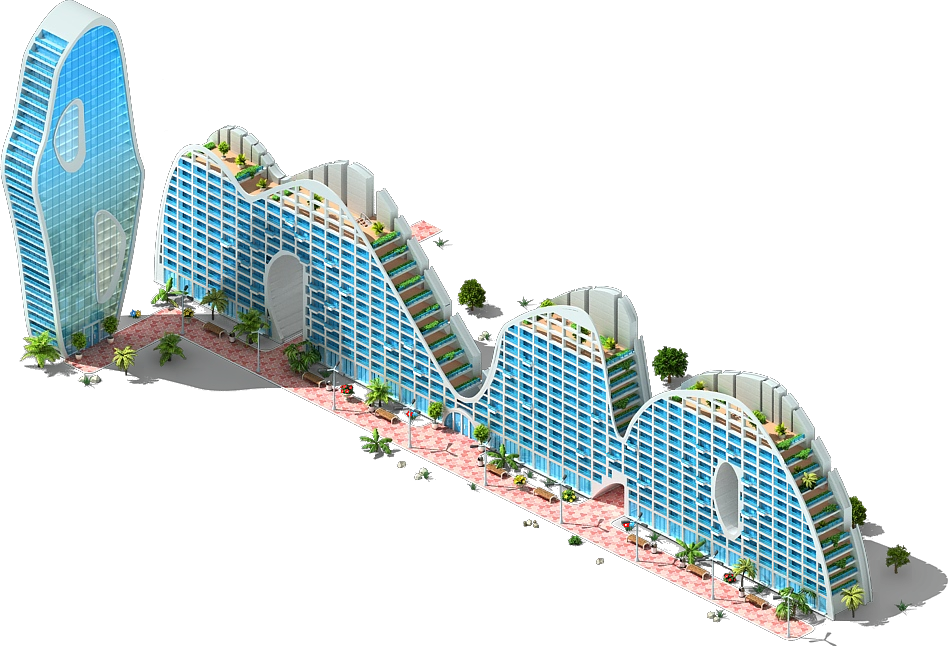 Luxury Apartment Building - Megapolis Building (948x646), Png Download