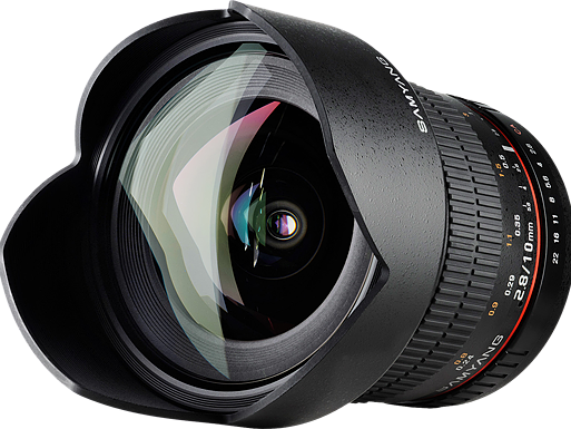 Samyang Announces 10mm F2 - Samyang 10mm F/2.8 Ed As Ncs Cs Lens - Canon (513x385), Png Download