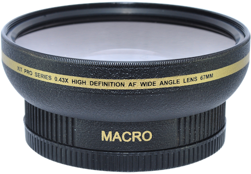 Extreme Fisheye Fits Right Over Your Camera's Existing - Hdstars 72mm 0.43x Wide Angle Conversion Lens With (500x347), Png Download