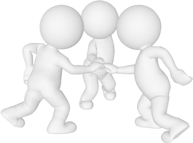 The 3 S Method - 3d White Man Friends (640x640), Png Download
