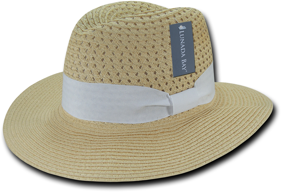 Lunada Bay Paper Braid Straw For Women Hat Hats Wide (1000x1000), Png Download