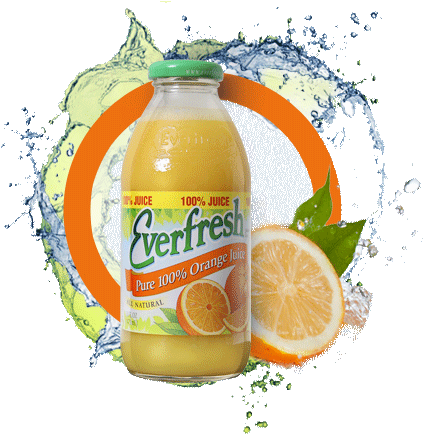100% Orange Juice - Ever Fresh Tropical Carrot Juice (432x435), Png Download